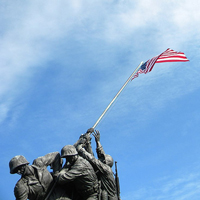 military statue holding flag military statue holding flag